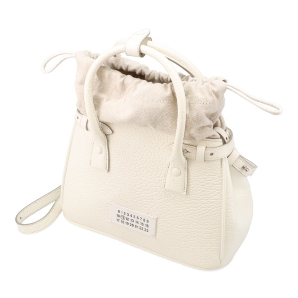 Maison Margiela Drawstring Mini Leather Handbag W… - image 2
